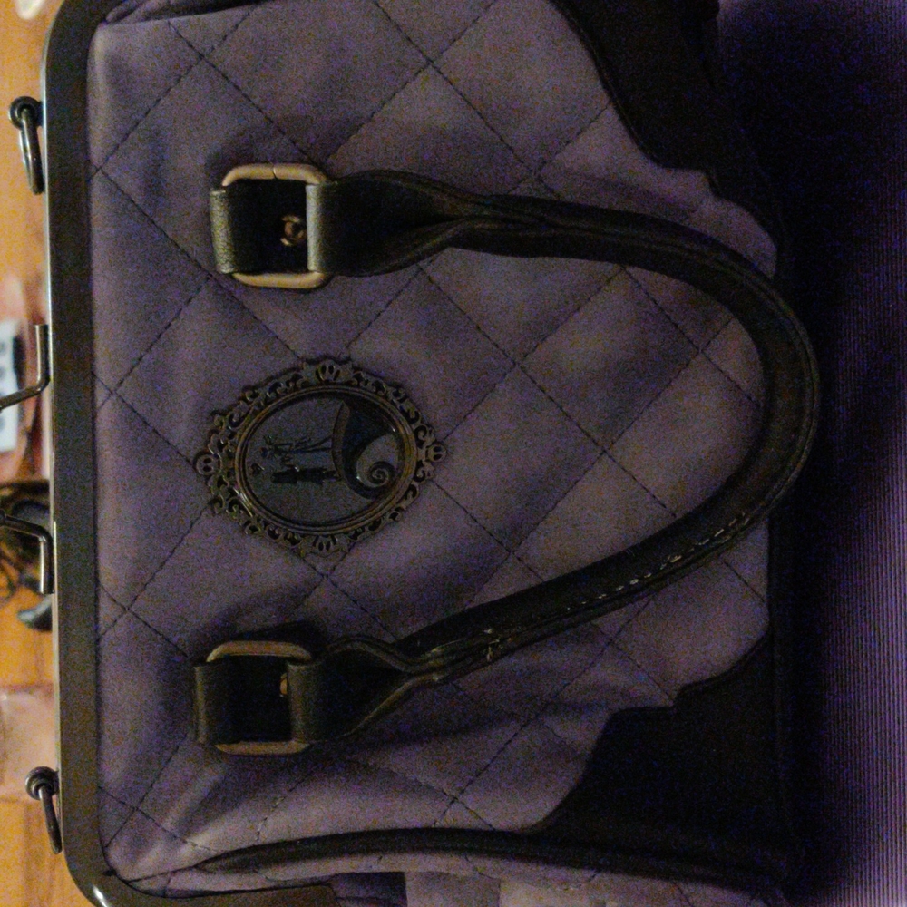 Nightmare Before Christmas purple quilted handbag by Disney.